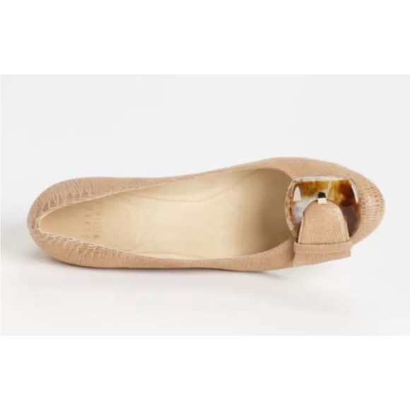 Stuart Weitzman | Women’s tan textured leather tortoise shell Bucalina heels 7.5 - Picture 4 of 16